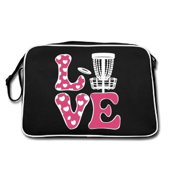 Disc Golf Dire Sports Drôle Disc Golf Cadeau - Sac Retro - noir/blanc - Dos