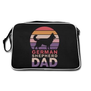 German Shepherd Saying German Shepherd Gift - Retro Bag - black/white - Back