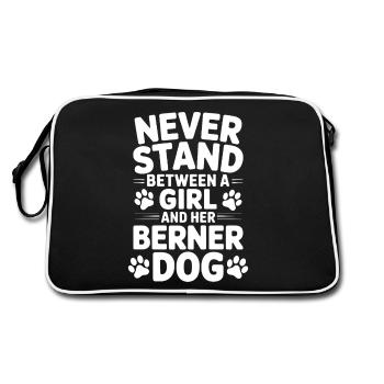 Bouvier bernois Dicton bouvier bernois - Sac Retro - noir/blanc - Dos