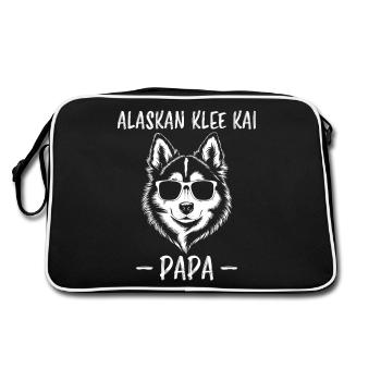 Alaskan Clover Kai Saying Alaskan Clover Kai Gift - Retro Bag - black/white - Back