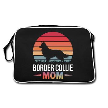 Border Collie disant drôle Border Collie cadeau - Sac Retro - noir/blanc - Dos