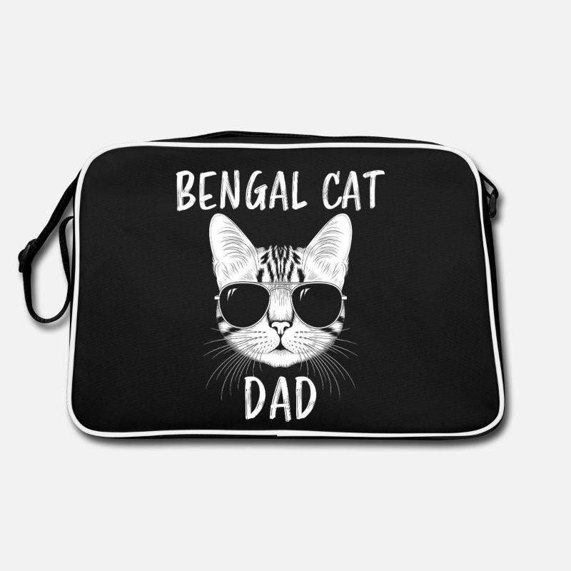 Chat du Bengale disant drôle Cadeau de chats du Bengale Sac Retro
