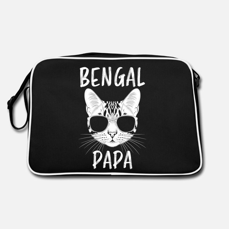 Chat du Bengale disant drôle Cadeau de chats du Bengale Sac Retro
