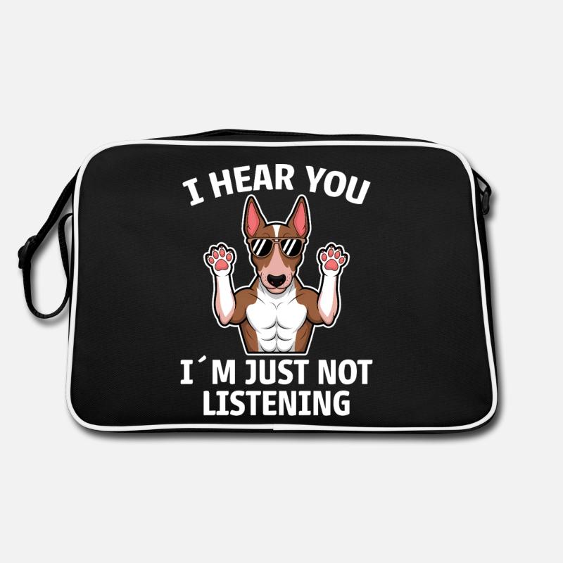 Bullterrier Spruch Lustiges Bullterrier Geschenk Retro Tasche