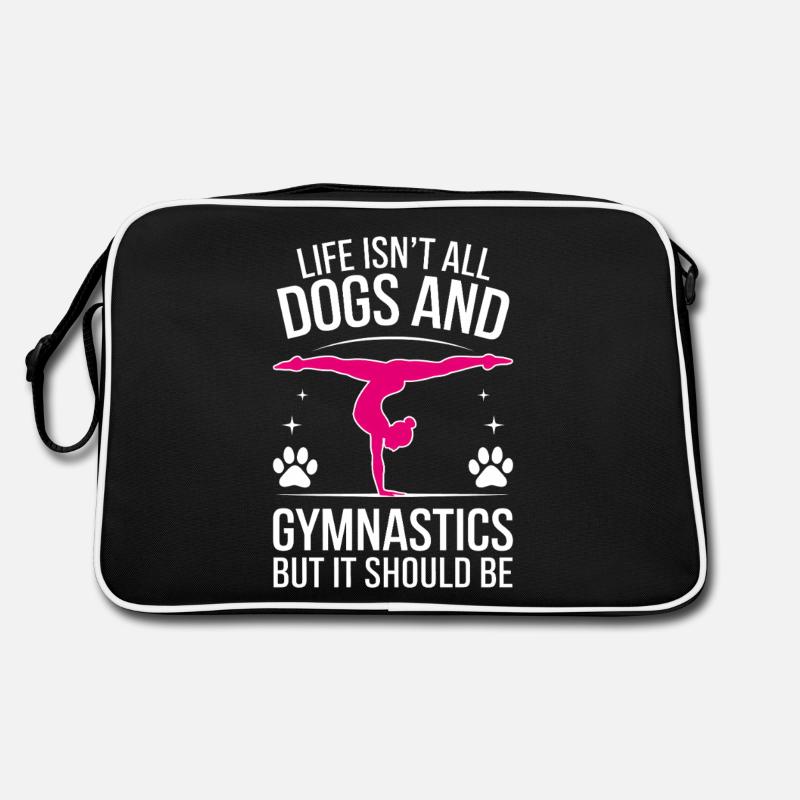 Turnen Spruch Hunde Lustiges Turnen Geschenk Retro Tasche