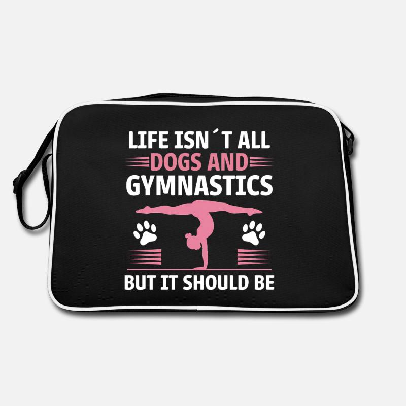 Turnen Spruch Katzen Lustiges Turnen Geschenk Retro Tasche