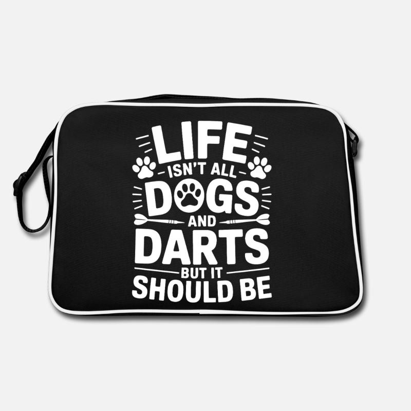 Fléchettes Dire Chien Fléchettes Drôle Fléchettes Cadeau Sac Retro