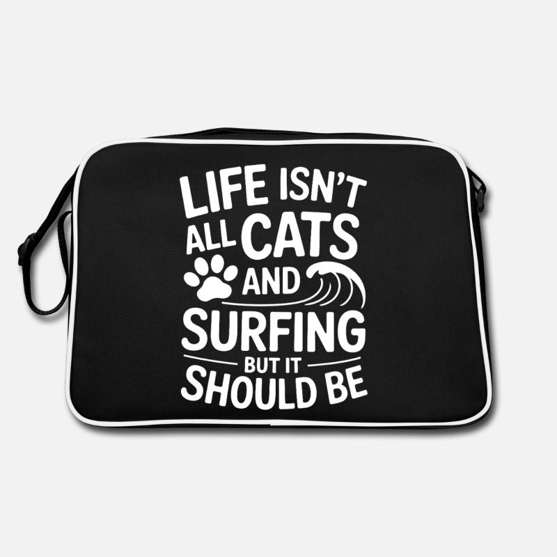 Surf Dire Chats Drôle Surf Cadeau Sac Retro