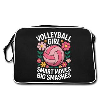 volley-ball dire drôle de cadeau de volley-ball - Sac Retro - noir/blanc - Dos