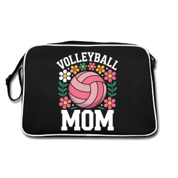 volley-ball dire drôle de cadeau de volley-ball - Sac Retro - noir/blanc - Dos