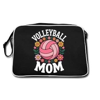 volley-ball dire drôle de cadeau de volley-ball - Sac Retro - noir/blanc - Dos