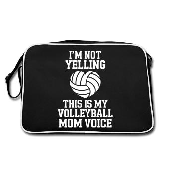 volley-ball dire drôle de cadeau de volley-ball - Sac Retro - noir/blanc - Dos