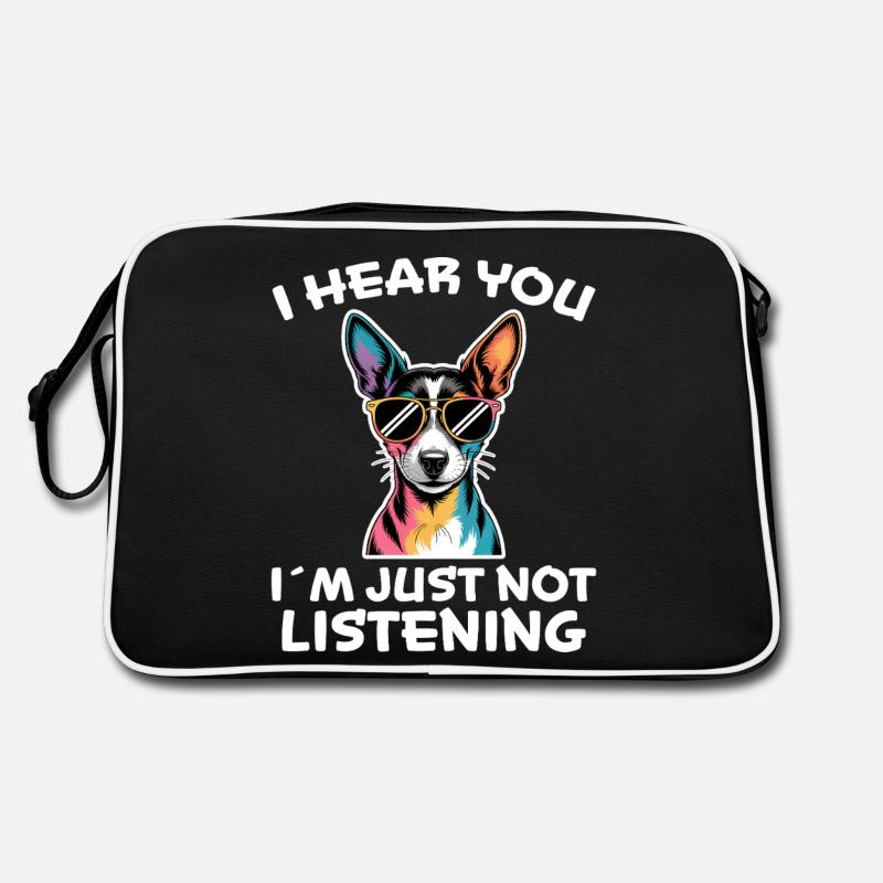 Rat Terrier Spruch Lustiges Rat Terrier Geschenk Retro Tasche