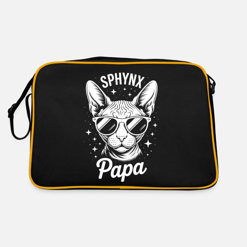 Chat Sphynx Disant Drôle Chat Sphynx Cadeau Sac Retro