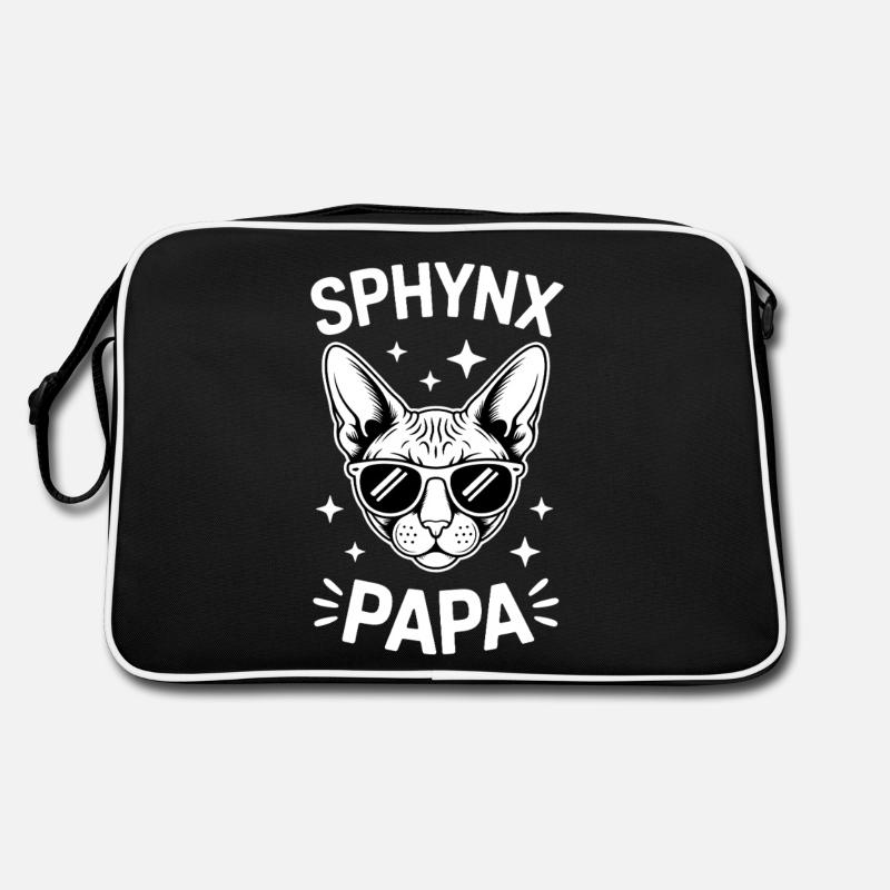 Chat Sphynx Disant Drôle Chat Sphynx Cadeau Sac Retro