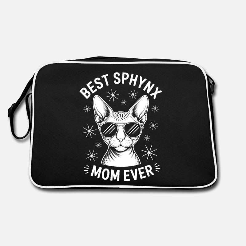 Chat Sphynx Disant Drôle Chat Sphynx Cadeau Sac Retro