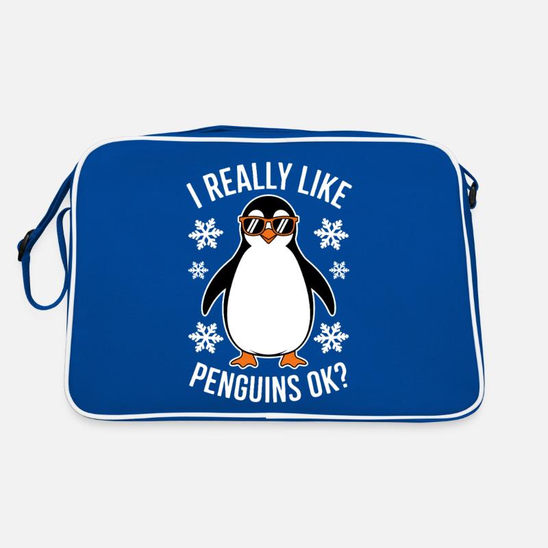 Pinguin Spruch Lustige Pinguine Geschenk Retro Tasche