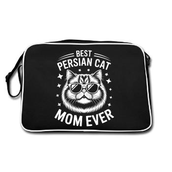 Chat persan disant drôle chat persan cadeau - Sac Retro - noir/blanc - Dos