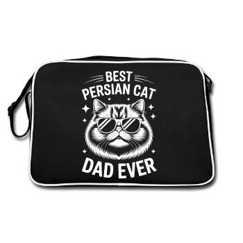 Chat persan disant drôle chat persan cadeau - Sac Retro - noir/blanc - Dos