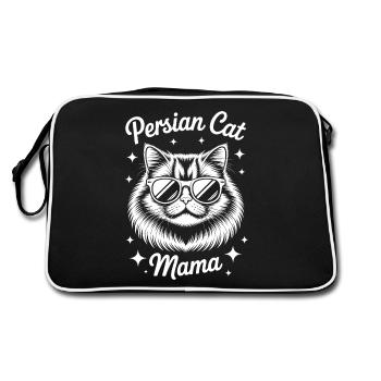 Chat persan disant drôle chat persan cadeau - Sac Retro - noir/blanc - Dos