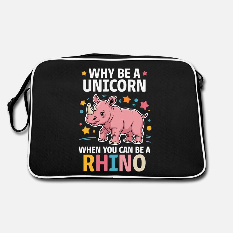 Nashorn Spruch Nashörner Lustiges Nashorn Geschenk Retro Tasche