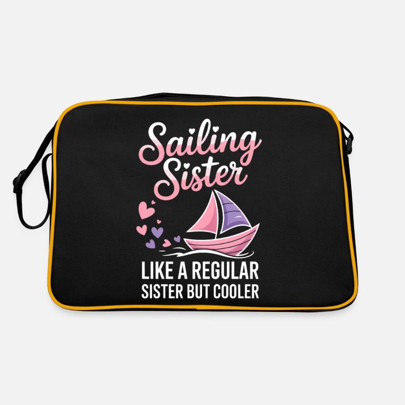 Sailing Saying Sister Sailor Sailing Gift Retro Bag