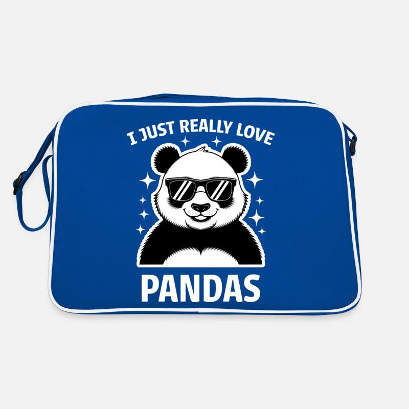 Panda Spruch Pandas Lustiges Panda Geschenk Retro Tasche