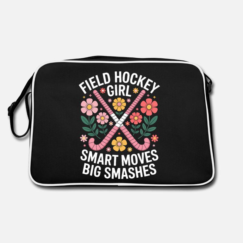 Feldhockey Spruch Mädchen Witz Feldhockey Geschenk Retro Tasche