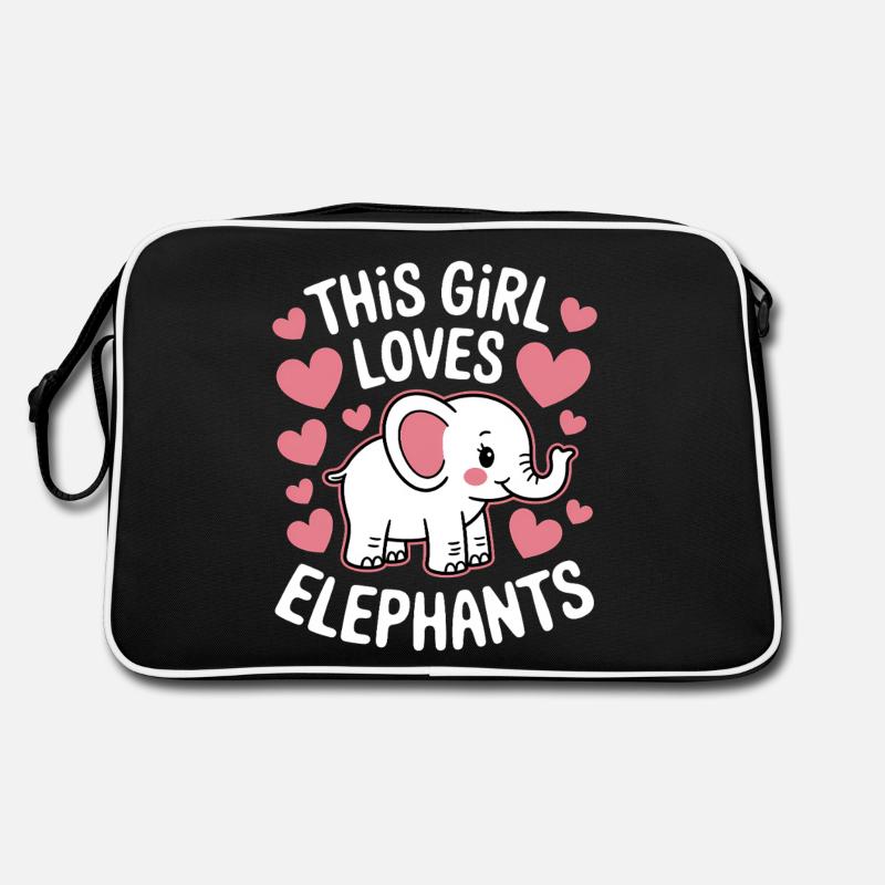 éléphant disant Afrique drôle éléphant cadeau Sac Retro