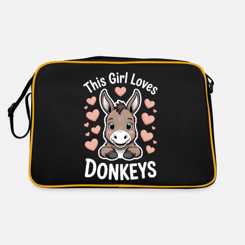 Esel Spruch Mädchen Esel Lustiges Esel Geschenk Retro Tasche