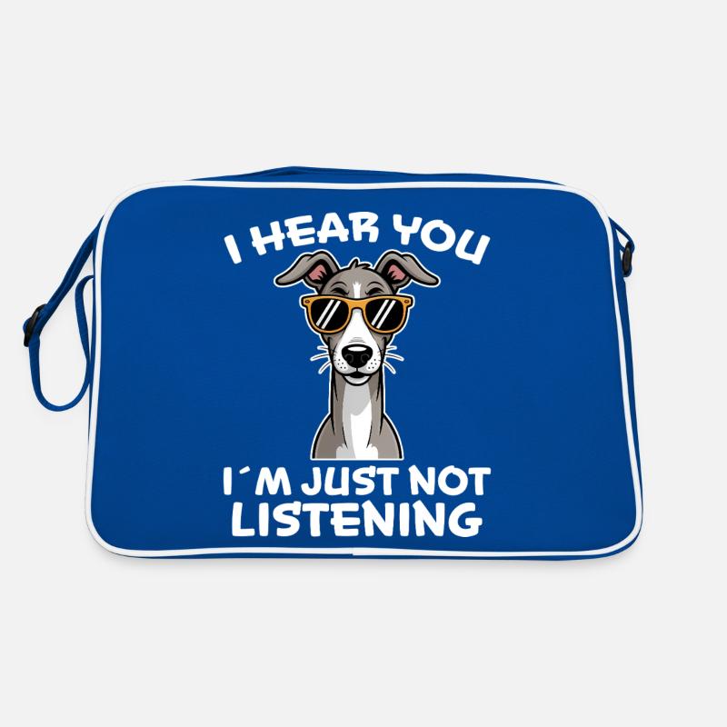Lévrier dicton, blague de lévrier, cadeau de lévrier Sac Retro