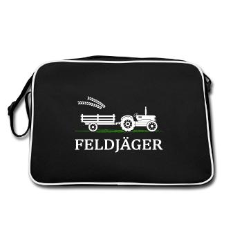 Tractor Feldjäger Village Child Farm Country Egg - Retro Bag - black/white - Back