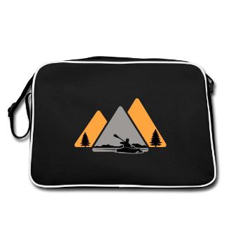 Kayak Kayak Kayak Tour en kayak Pagayer - Sac Retro - noir/blanc - Dos