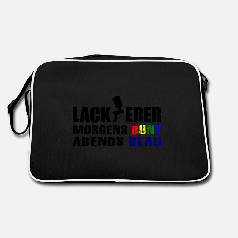 Lackierer - Retro Tasche - Schwarz/Weiß