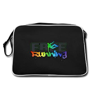 freerunning PARKOUR freerunner - Sac Retro - noir/blanc - Dos