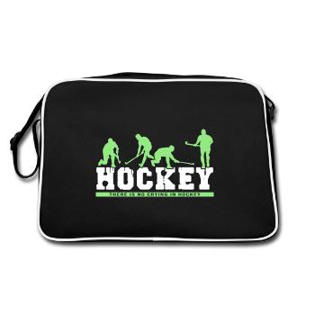 Hockey sur gazon Hockey Club de hockey Saison de hockey - Sac Retro - noir/blanc - Dos