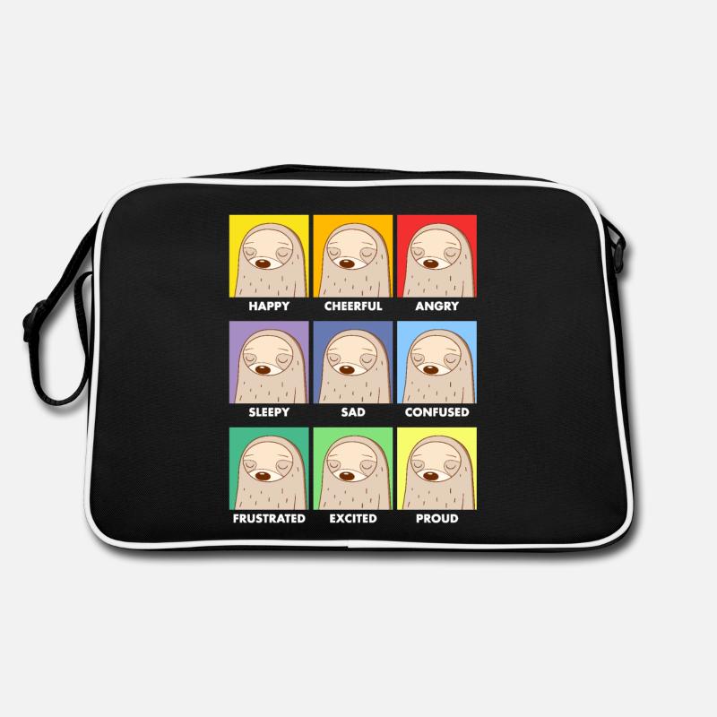 Lazy Faces COLORE DARK Retro Bag