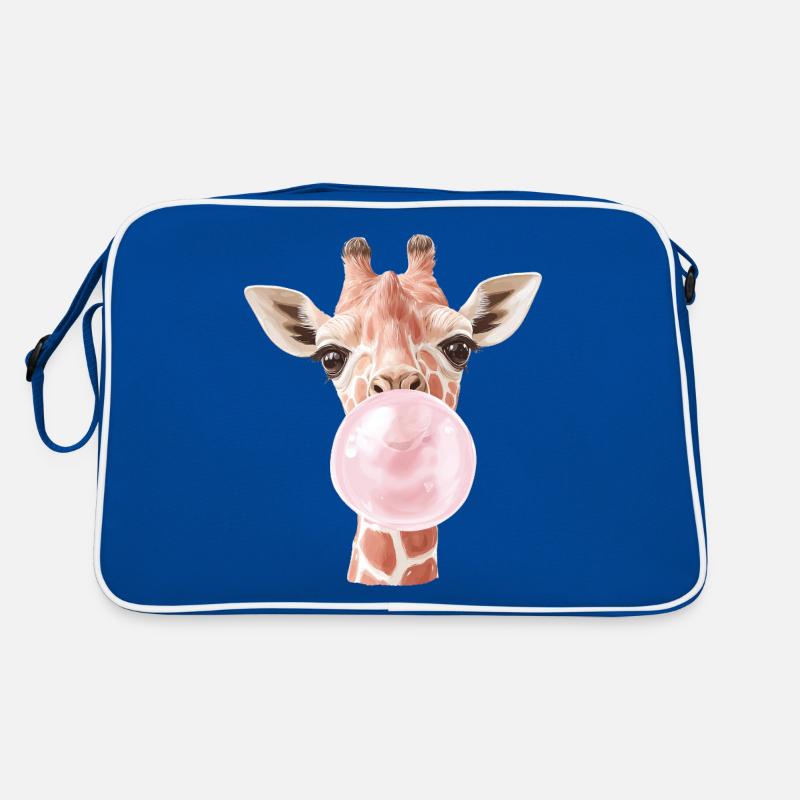 Funny Giraffe Bubble Gum Retro Bag