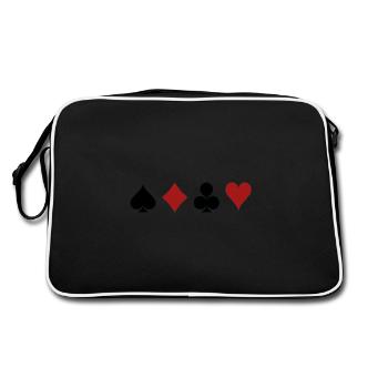 Cartes à jouer - Sac Retro - noir/blanc - Dos