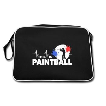 Paintball Gotcha Joueur de paintball - Sac Retro - noir/blanc - Dos