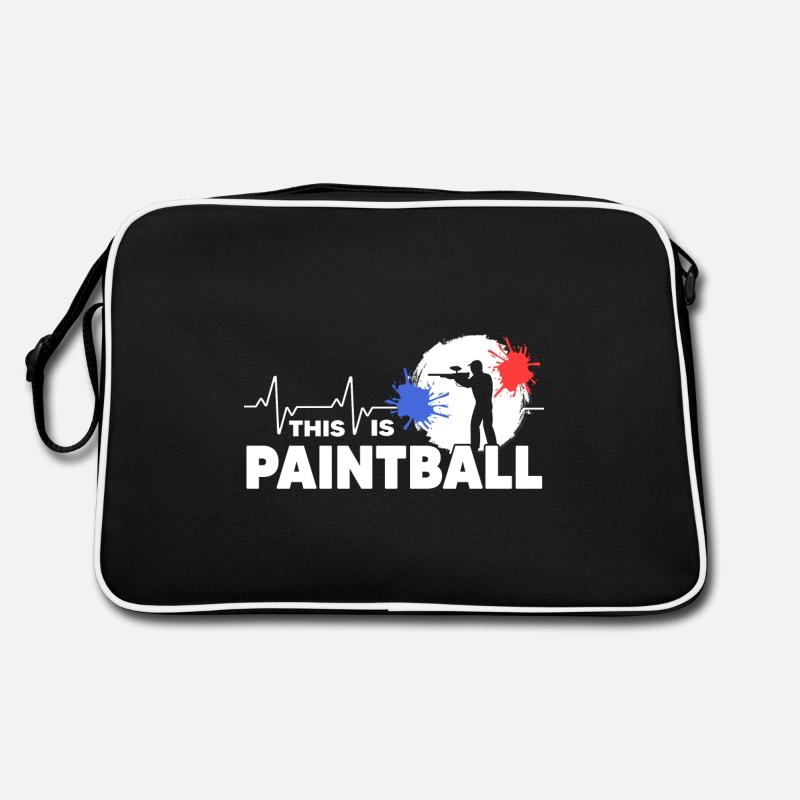 Paintball Gotcha Paintball Player Retro Bag