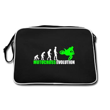 Motocross Moto-X MX Evolution - Sac Retro - noir/blanc - Dos