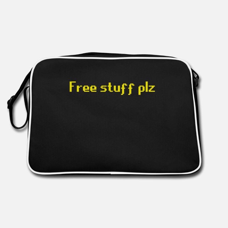 osrs kostenlose Sachen bitte - Retro Tasche - Schwarz/Weiß