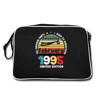 29 Years Old Made In 1995 Vintage February 1995 - Retro Bag - black/white - Back
