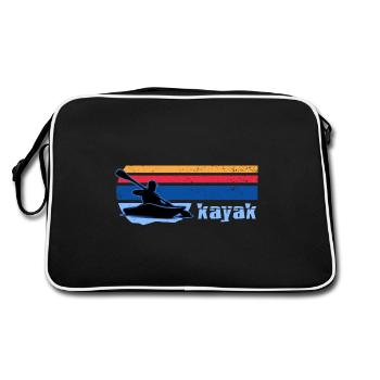 Kayak Kayak Tour Pagayer Kayak-Sun - Sac Retro - noir/blanc - Dos