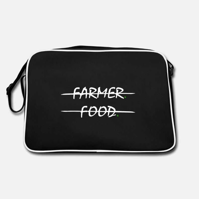 Landwirt Bauer Biohof Erntezeit Retro Tasche