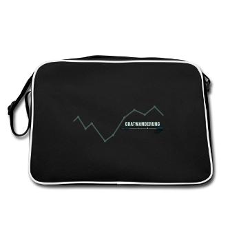 Tightrope walk Mountain hiking High altitude tour Summit Ferrata - Retro Bag - black/white - Back