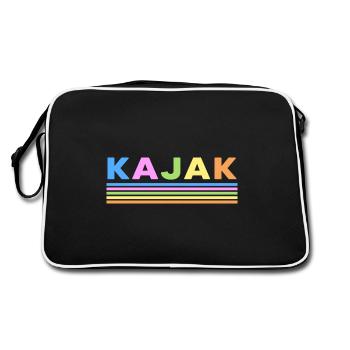 Kajak Wildwasser Kayak Paddelboot - Retro Tasche - Schwarz/Weiß - Hinten