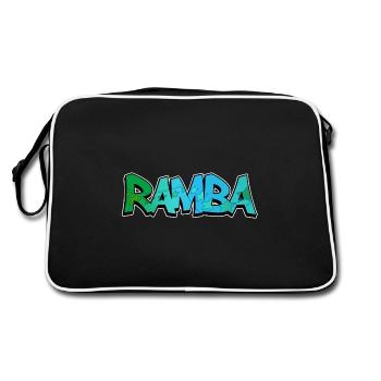 Look partenaire Ramba Zamba - Sac Retro - noir/blanc - Dos