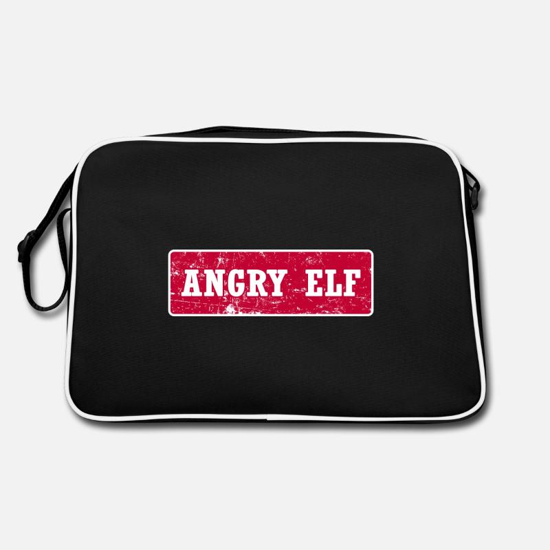merry x mas Weihnachtsgeschenk Weihnachts-Elfe Retro Tasche